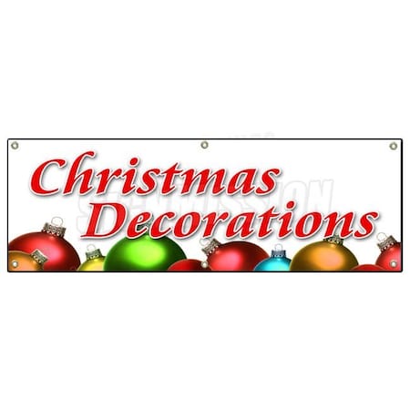 Signmission CHRISTMAS DECORATIONS BANNER SIGN x-mas xmas trees decor wreaths B-72 Christmas Decorations